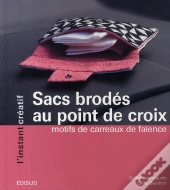 Sacs Brodés Au Point De Croix ; Motifs De Carreaux De Faïence