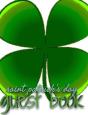 Saint Patrick'S Day  Shamrock  Blank  Guest Book - Preview