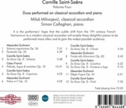 Capa do artigo Saint-Saëns: Duos for Harmonium & Piano - CD