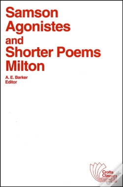 Capa do artigo Samson Agonistes And Shorter Poems