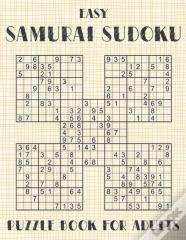 Samurai Sudoku Puzzle Book For Adults - Easy