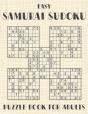 Samurai Sudoku Puzzle Book For Adults - Easy - Preview