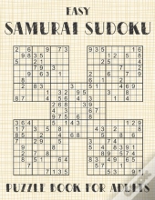 Samurai Sudoku Puzzle Book For Adults - Easy