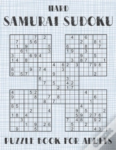 Samurai Sudoku Puzzle Book For Adults - Hard