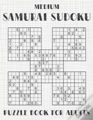 Samurai Sudoku Puzzle Book For Adults - Medium