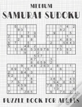 Samurai Sudoku Puzzle Book For Adults - Medium