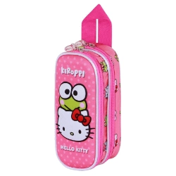 Capa do artigo Sanrio Hello Kitty Funny Estojo Duplo 3D, Rosa