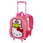 Sanrio Hello Kitty Funny Mochila 3D com Rodas Pequena, Rosa - Preview