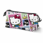 Capa do artigo Sanrio Hello Kitty Panels Estojo Triplo, Multicolorido