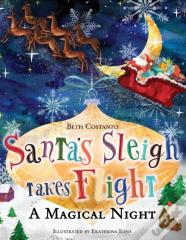 Santa'S Sleigh Takes Flight! A Magical Night.