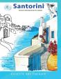 Santorini Greece Coloring Books For Adul - Preview