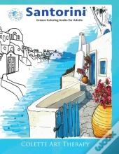 Santorini Greece Coloring Books For Adul