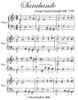 Sarabande Easy Piano Sheet Music - Preview