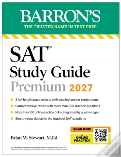 Capa do artigo Sat Study Guide Premium, 2027: 3 Practice Tests + Comprehensive Review + Online Practice And Video Lessons