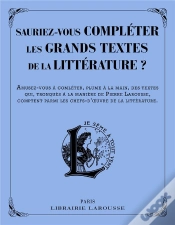 Capa do artigo Saurez-Vous Compléter Les Grands Textes De La Littérature ?