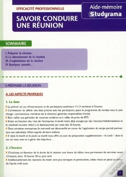 Capa do artigo Savoir Conduire Une Réunion