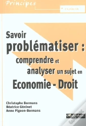 Savoir Problematiser ; Economie-Droit