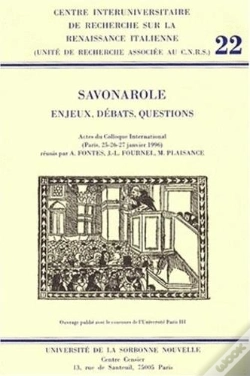 Capa do artigo Savonarole : Enjeux, Debats, Questions. 22