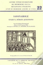 Capa do artigo Savonarole : Enjeux, Debats, Questions. 22