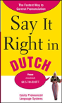 Say It Right In Dutch - Preview