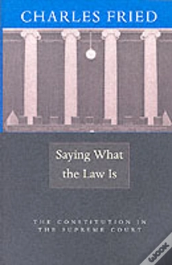 Capa do artigo Saying What The Law Is