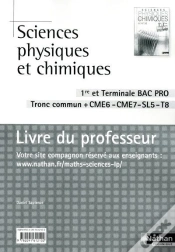 Capa do artigo Sc Physiques Chimiques 1e/Terminale Bac Pro (Pochette) Cme6/Cme7/Sl5/T8 Professeur 2010