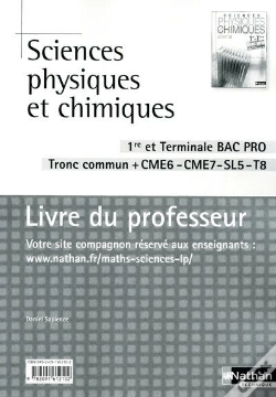 Capa do artigo Sc Physiques Chimiques 1e/Terminale Bac Pro (Pochette) Cme6/Cme7/Sl5/T8 Professeur 2010