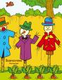 Scarecrows Coloring Book 1 - Preview