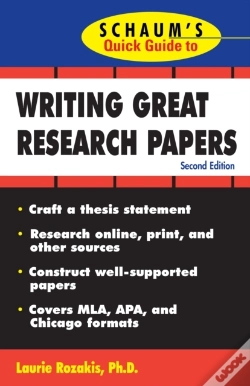 Capa do artigo Schaum'S Quick Guide To Writing Great Research Papers