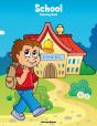 School Coloring Book 1 - Preview