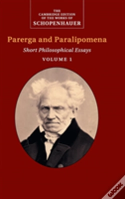 Capa do artigo Schopenhauer: Parerga And Paralipomena: Volume 1