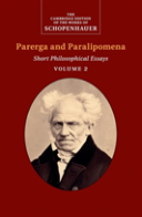Schopenhauer: Parerga And Paralipomena: Volume 2