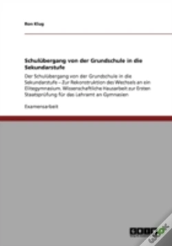 Capa do artigo Schulabergang Von Der Grundschule In Die Sekundarstufe
