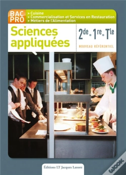 Capa do artigo Sciences Appliquee 2e/1e/Terminalebac Pro 3 Ans Cuisine Eleve