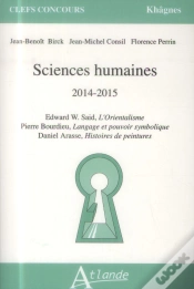 Capa do artigo Sciences Humaines 2014-2015 ; Khâgnes