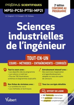 Capa do artigo Sciences Industrielles De L'Ingénieur Mpsi-Pcsi-Ptsi-Mp2i - Tout-En-Un : Cours - Synthèse - Méthodes Détaillées - Exercices Corrigés 2e Édition Mise À Jour - Conforme Au Programme