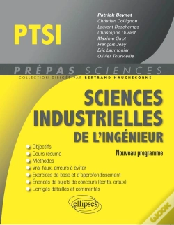 Capa do artigo Sciences Industrielles De L'Ingénieur Ptsi Programme 2013