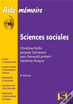 Capa do artigo Sciences Sociales (1ère Édition)