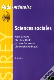 Capa do artigo Sciences Sociales (6e Édition)