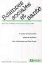 Sciences Sociales Et Sante - Volume 28 Numero 3 Septembre 2010 - Preview