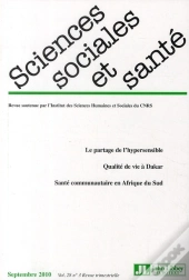 Sciences Sociales Et Sante - Volume 28 Numero 3 Septembre 2010