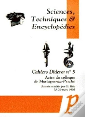 Capa do artigo Sciences, Techniques Et Encyclopédies ; Cahiers Diderot Tome 5