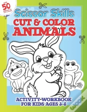 Capa do artigo Scissor Skills Cut & Color Animals Workbook For Kids 3-5