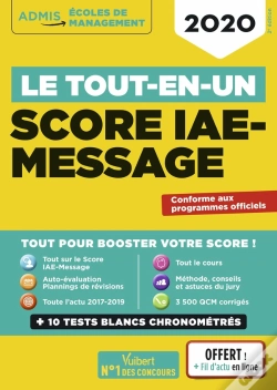 Capa do artigo Score Iae-Message ; Le Tout-En-Un (Édition 2020)