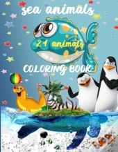 Sea Animals Coloring Book -24 Animals