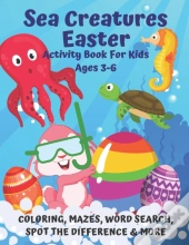 Sea Creatures Easter Activity Book For Kids Ages 3-6