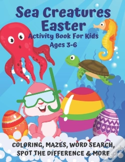 Capa do artigo Sea Creatures Easter Activity Book For Kids Ages 3-6