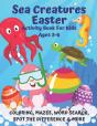 Sea Creatures Easter Activity Book For Kids Ages 3-6 - Preview