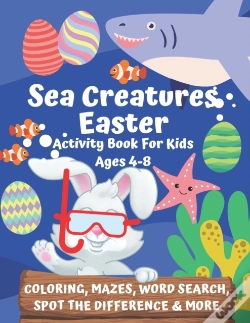 Capa do artigo Sea Creatures Easter Activity Book For Kids Ages 4-8