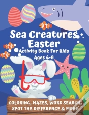 Capa do artigo Sea Creatures Easter Activity Book For Kids Ages 4-8